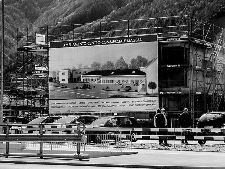 Render e grafica cartellone da cantiere grande formato